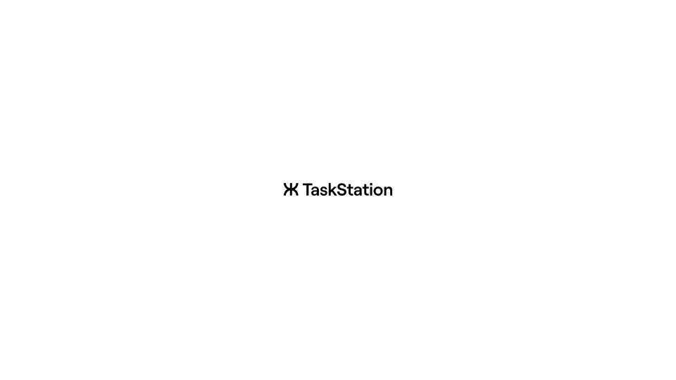 TaskStation Logo wallpaper, light